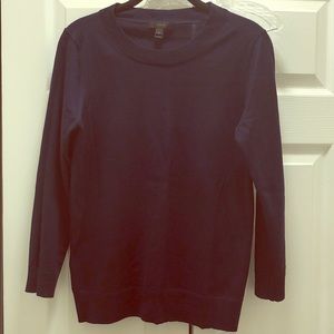 JCrew Light Merino Sweater in Navy Blue